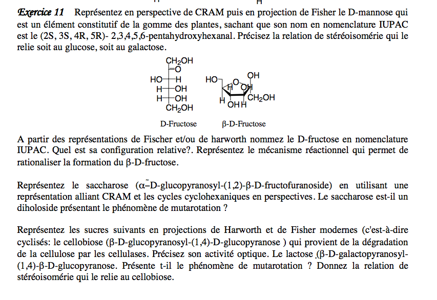 exercices stereochimie